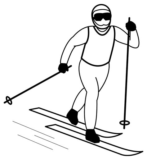 coloring pages  pictures  sports skiing winter coloring pages