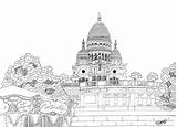 Montmartre sketch template