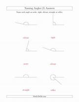 Naming Obtuse Acute Reflex Drills Geometry sketch template