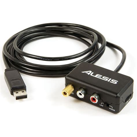 alesis phonolink stereo rca  usb cable interface phonolink bh