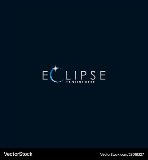 eclipse logo template design concept royalty  vector