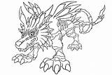 Digimon Desenhos Garurumon sketch template