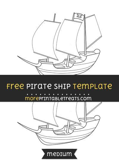 pirate ship template medium