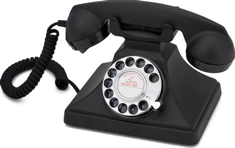 bolcom gpo  retro vaste telefoon met draaischijf zwart