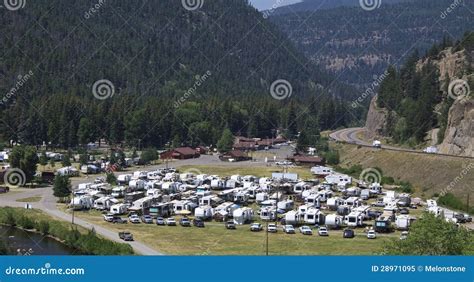 rv park stock image image  field home commercial