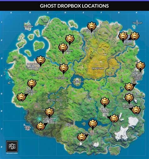 fortnite ghost shadow dropbox locations pro game guides