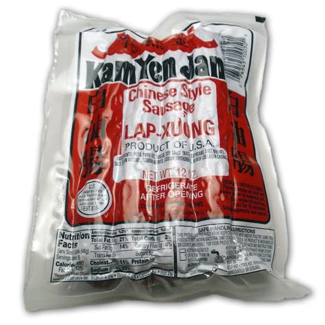kam yen jan chinese style sausage oz pack   chinese sausage