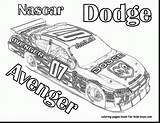 Coloring Nascar Pages Dodge Car Race Avenger Printable Cars Children Print Kids Popular Comments Coloringhome sketch template
