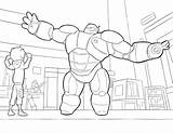 Baymax Coloring Pages Big Hero sketch template