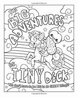 Coloring Pages Adult Dick Heather Big Tiny Adventures Printable Color Colouring Word Book Swear Cute Books Sheets Getcolorings Adults Amazon sketch template