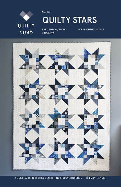 quilty stars  quilt pattern automatic  quilty love