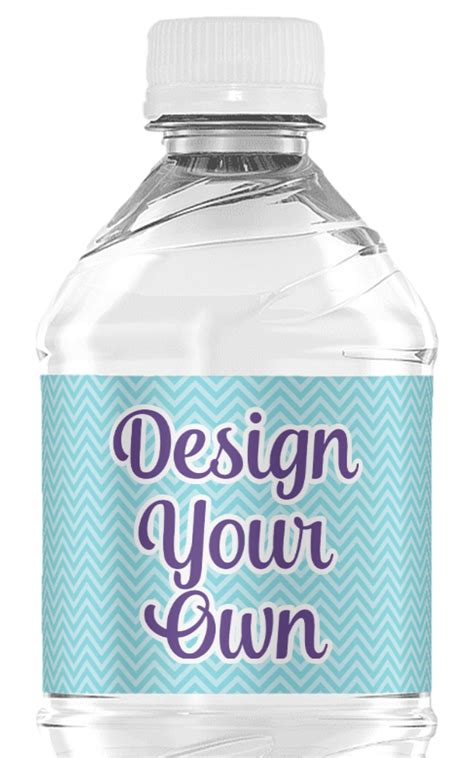 design   water bottle labels custom sized youcustomizeit