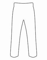 Pants Pattern Outline Template Clipart Templates Clothing Printable Pant Clothes Shirt Shorts Stencils Patterns Printables Coloring Patternuniverse Dress Clip Stencil sketch template