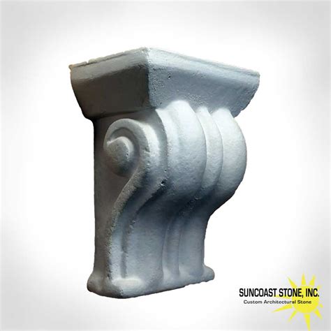 br small simple scroll bracket   tall suncoast stone