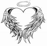 Wings Heart Tattoo Designs Tattoos Angel Wing Drawing Ak0 Cache Angels Tatoos sketch template