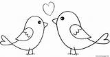 Oiseaux Disegno Uccellini Innamorati Uccellino Uccelli Stampare Disegnare sketch template