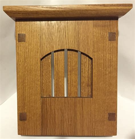 hand  craftsman style doorbell chime cover pine  smith custom woodworks custommadecom