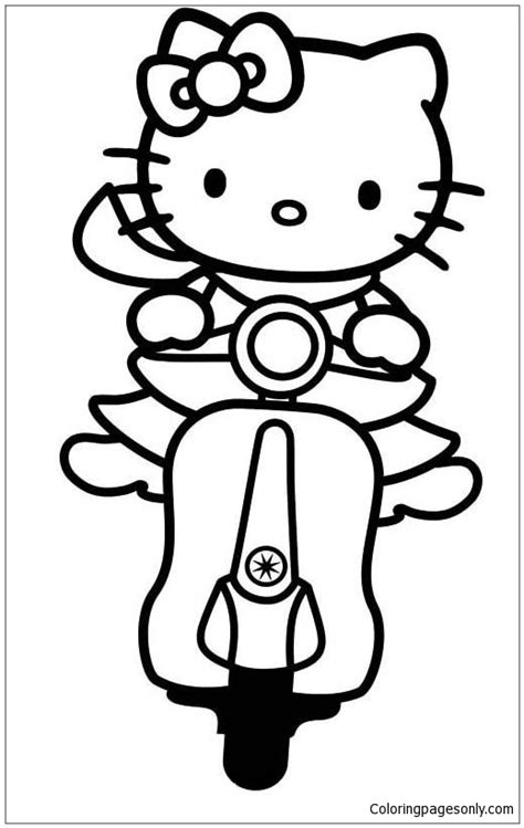 kitty   emo   punk coloring pages cartoons coloring