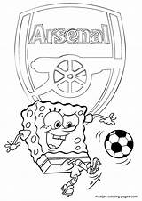 Arsenal Pages Coloring Soccer Colouring Spongebob Print Getdrawings Template Maatjes Sketch sketch template