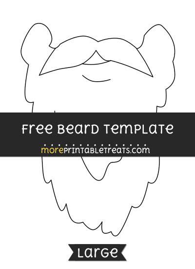 beard template large beard template diy beard costume beard