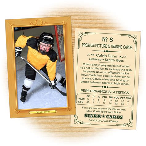 hockey coaches game card template  template