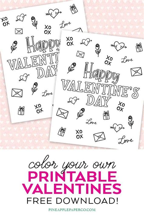 cute valentines day printables mom life  easy