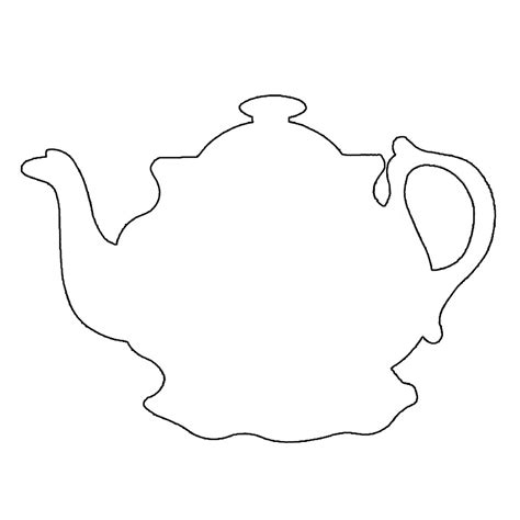 teapot template  printable printable word searches