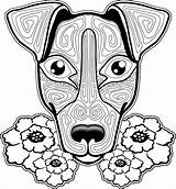 Coloring Pages Dog Adults Dogs Skull Adult Printable Sugar Color Cat Colouring Mutt Stuff Scottie Difficult Sheets Labrador Drawing Puppy sketch template
