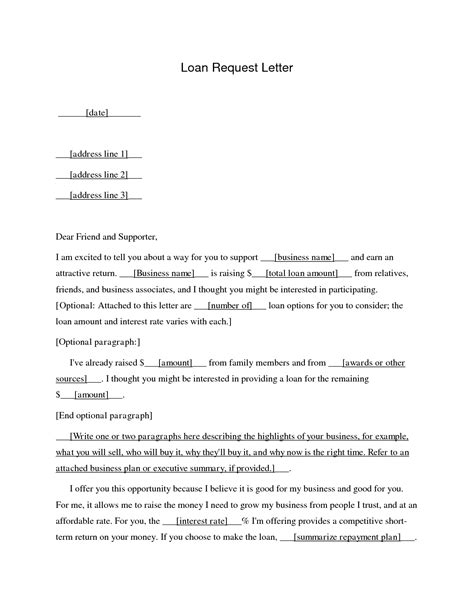 business loan application letter sample  printable documents