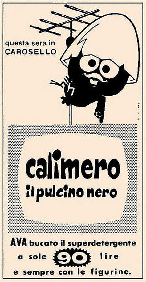 miralanza ava calimero il pulcino nero vintage italian posters vintage advertising