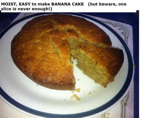 easy   moist banana cake recipe delishably