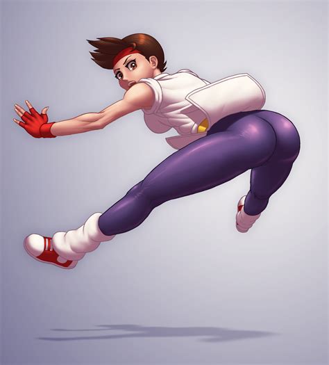 yuri sakazaki the king of fighters and 1 more drawn by