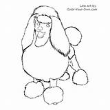 Poodle Coloring Toy Pages Cut Miniature Getdrawings Getcolorings sketch template
