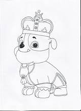 Coloring Paw Patrol Rubble Pages Visit sketch template