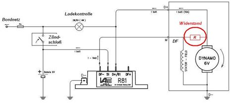 lichtmaschinenregler schaltplan wiring diagram