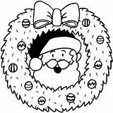 Coloring Santa Pages Cartoon Tags sketch template