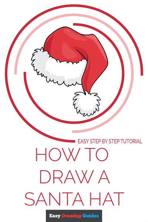 draw  santa hat  easy drawing tutorial
