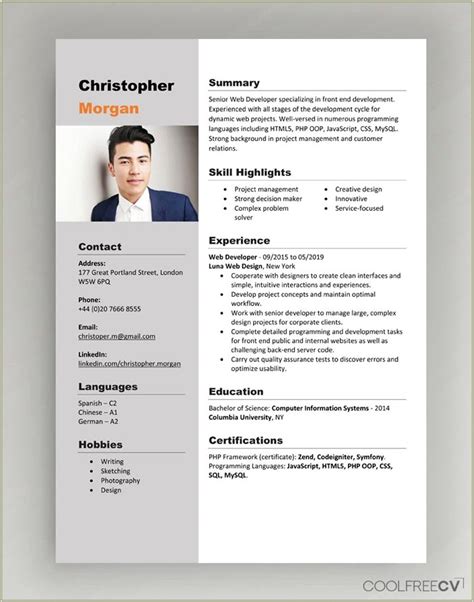 resume examples   job resume  gallery