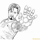 Stark Tony Coloring Pages Printable Avengers Color Online Coloringpagesonly sketch template
