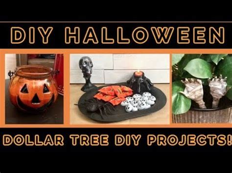dollar tree diy halloween decorations easy fun youtube