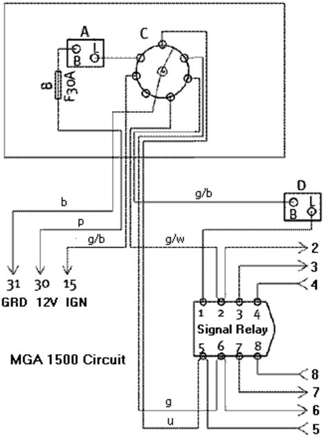 flasher relay  pin wiring diagram relay wiring diagram tyco circuit flasher sensor