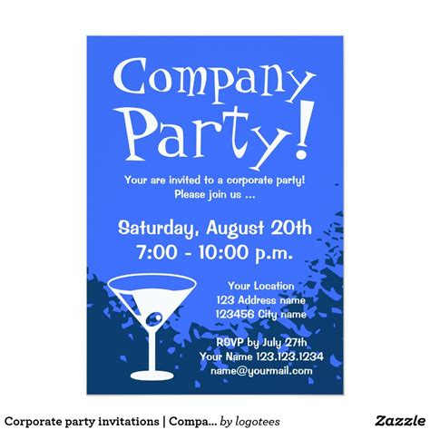 office party invitation template business template ideas