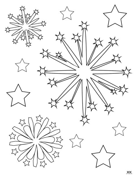 fireworks coloring page