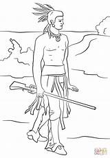 Coloring Squanto Pages Drawing Clipart Printable Library Comments sketch template