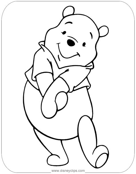 adorable winnie  pooh coloring page winnie  pooh tattoos winnie