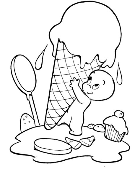 ice cream coloring pages  kids coloring home