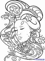 Coloring Geisha Pages Transparent Background Japanese Tattoo Girl Deviantart Tat Drawings Drawing Dragoart Draw Book Easy Tattoos Color Getdrawings Step sketch template