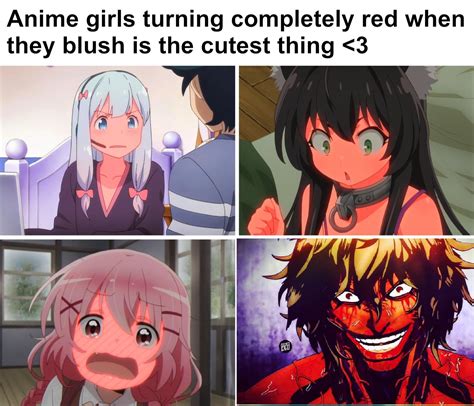 red cute anime girls ranimememes
