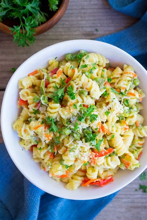 easy  pot pasta primavera recipe video  likes food
