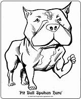 Pitbull Coloring Bull Cartoon Pages Pit Dog Printable Line Drawing Clipart Search Dogs Adults Ferdinand Bulls Library Popular Gif Colouring sketch template